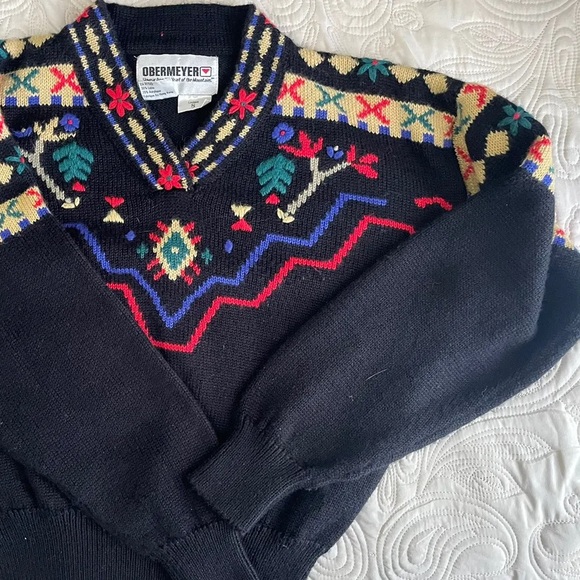 Obermeyer Sweaters - Vintage Obermeyer Ski Sweater L